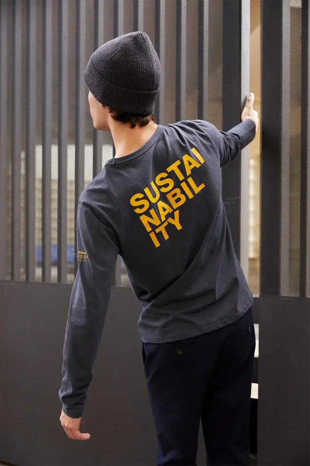 Men Caviar Nabil LongSleeved TShirt Ecoalf TShirts