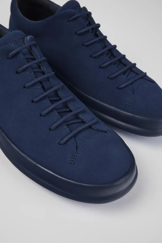 Men Chasis Blue Nubuck Basket Camper Casual Shoes