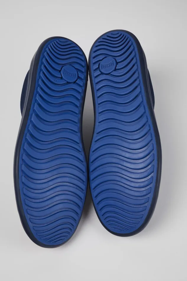 Men Chasis Blue Nubuck Basket Camper Casual Shoes Men Chasis Blue Nubuck Basket Camper Casual Shoes