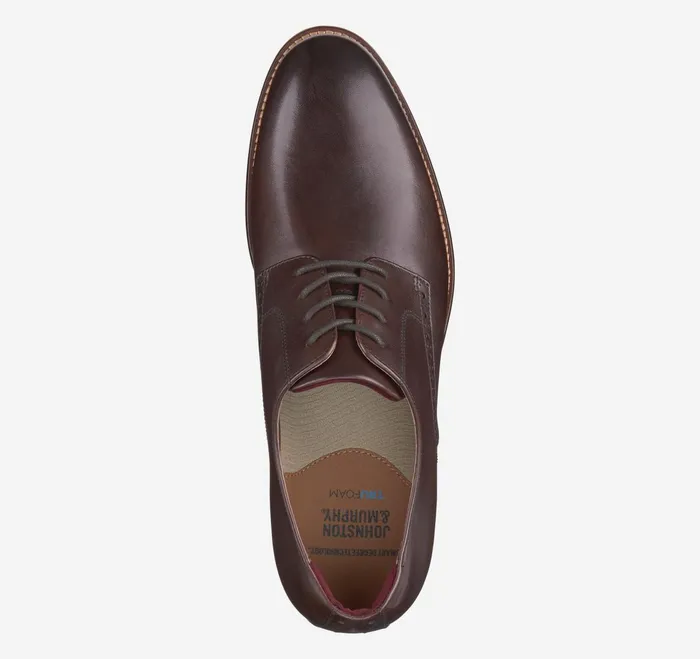 Men Conard 20 Plain Toe Mahogany Full Grain JohnstonandMurphy LaceUps Men Conard 20 Plain Toe Mahogany Full Grain JohnstonandMurphy LaceUps