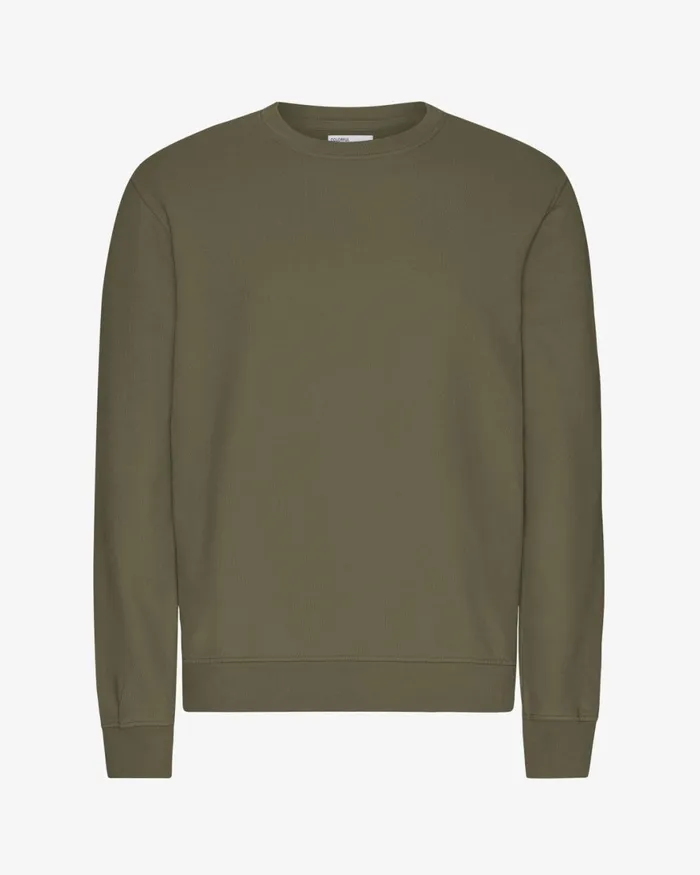 Men Crewneck Sweatshirts Colorful Standard Classic Organic Crew Dusty Olive