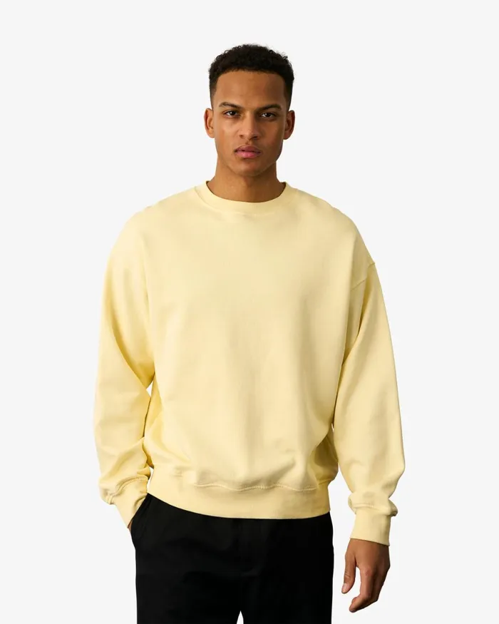 Men Crewneck Sweatshirts Colorful Standard Organic Oversized Crew Navy Blue