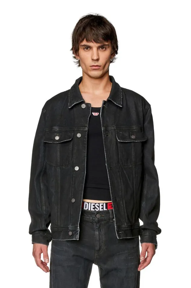 Men DBarcyS1 Blackdark Grey Diesel Outerwear And Jackets Men DBarcyS1 Blackdark Grey Diesel Outerwear And Jackets