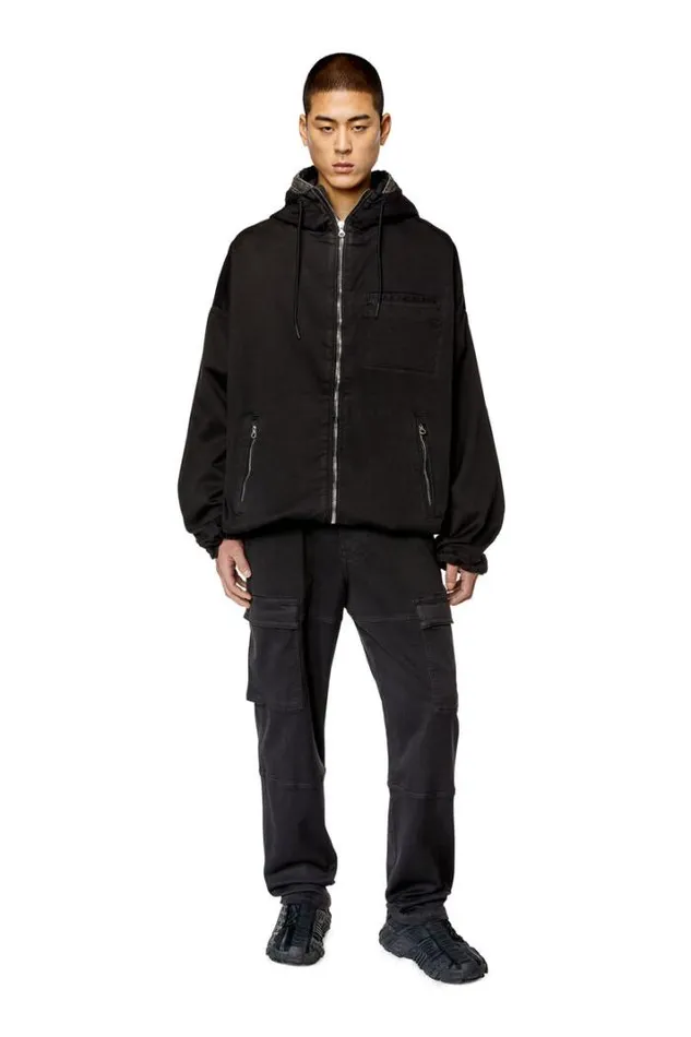 Men DHennes Jogg Black Diesel Outerwear And Jackets