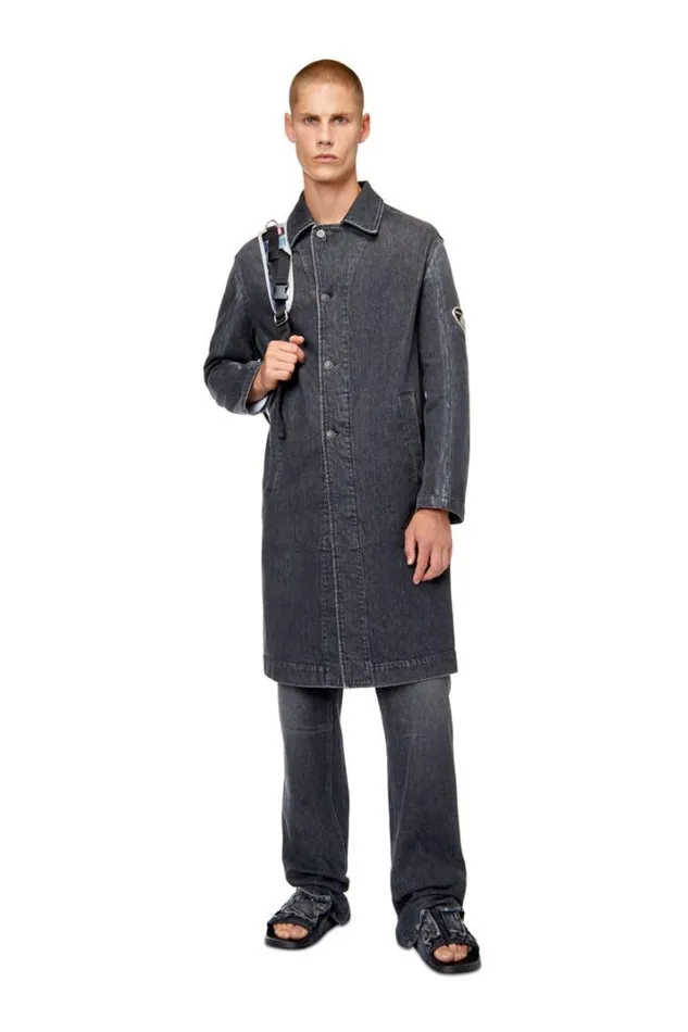 Men DRokuLongFsc1 Blackdark Grey Diesel Outerwear And Jackets Men DRokuLongFsc1 Blackdark Grey Diesel Outerwear And Jackets