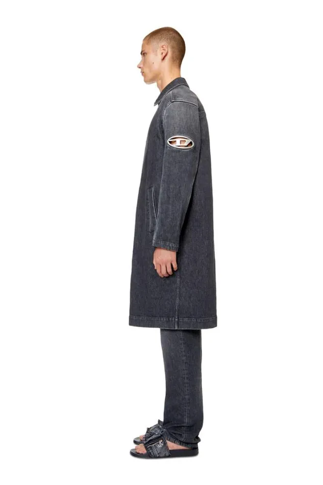 Men DRokuLongFsc1 Blackdark Grey Diesel Outerwear And Jackets Men DRokuLongFsc1 Blackdark Grey Diesel Outerwear And Jackets