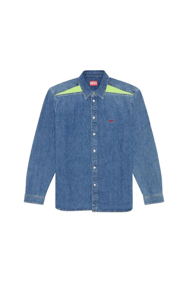 Men DSimplyRsS Medium Blue Diesel Shirts Men DSimplyRsS Medium Blue Diesel Shirts