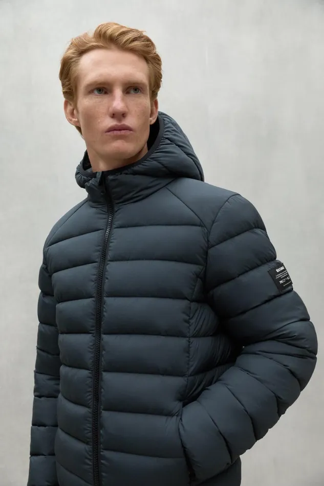 Men Dark Grey Asp Jacket Ecoalf Coats And Jackets
