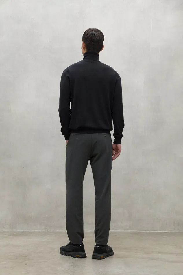 Men Dark Grey Sepik Trousers Ecoalf Trousers
