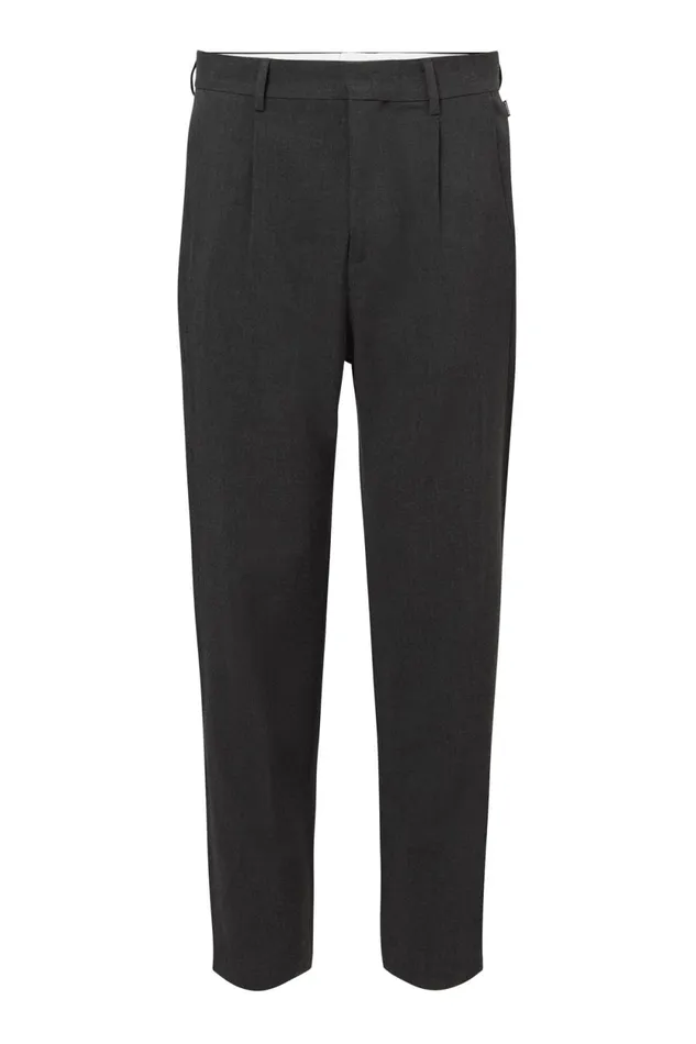 Men Dark Grey Sepik Trousers Ecoalf Trousers
