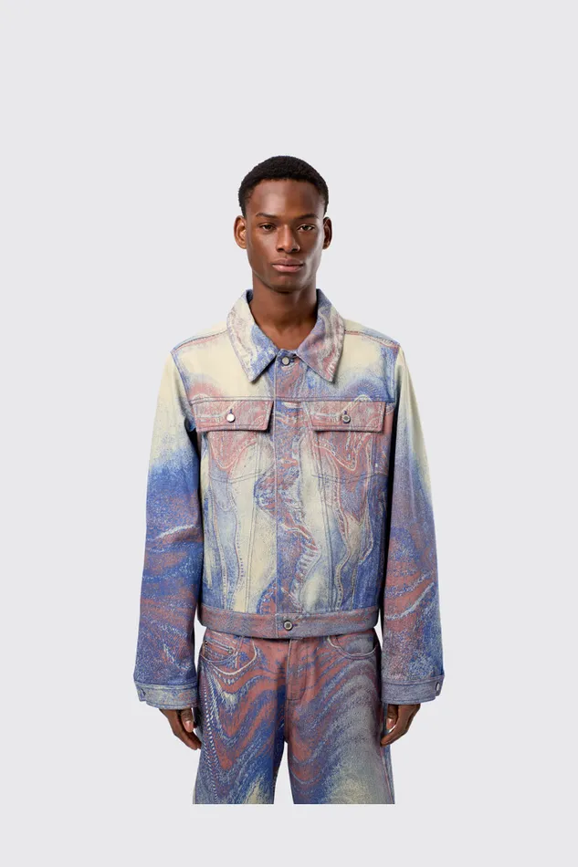 Men Denim Jacket BlueBeigeRed Denim Jacket Camper Denim Men Denim Jacket BlueBeigeRed Denim Jacket Camper Denim