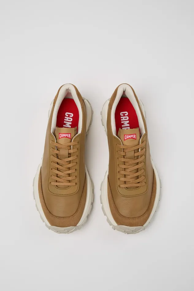 Men Drift Trail VIBRAM Brown Leather And Nubuck Sneakers Camper Sneakers Men Drift Trail VIBRAM Brown Leather And Nubuck Sneakers Camper Sneakers