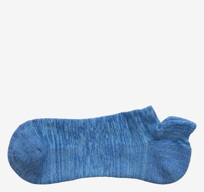 Men First In Comfort Ankle Socks Blue Spacedye JohnstonandMurphy Socks