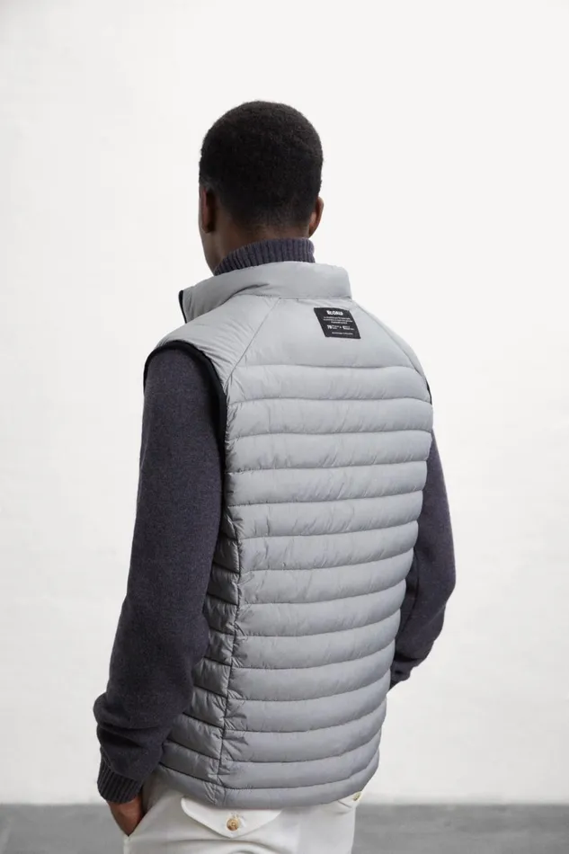 Men Grey Cardiff Vest Ecoalf Vests
