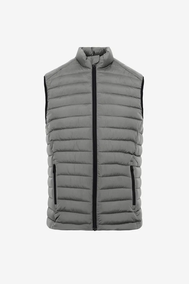 Men Grey Cardiff Vest Ecoalf Vests