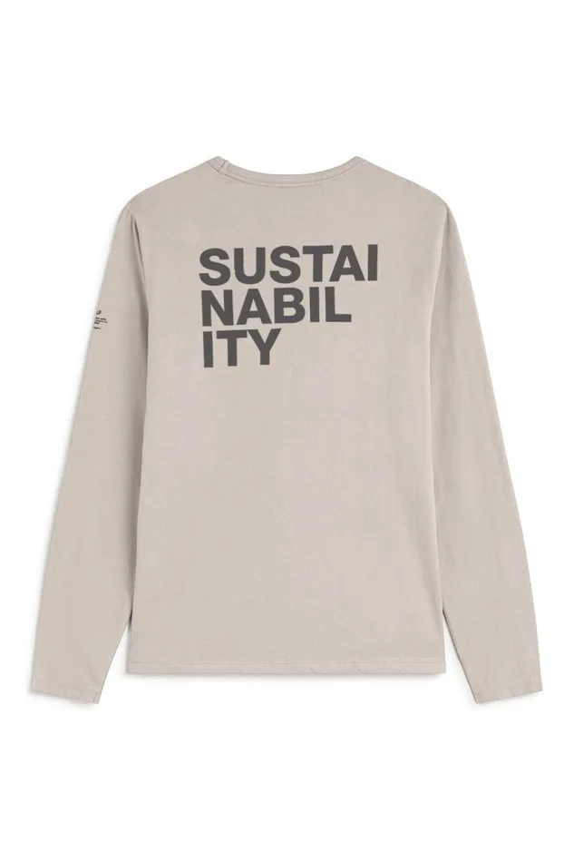 Men Grey Nabil LongSleeved TShirt Ecoalf TShirts