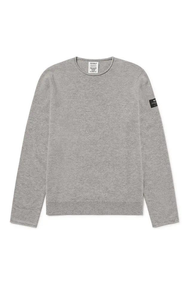Men Grey Yulan Sweater Ecoalf Knitwear
