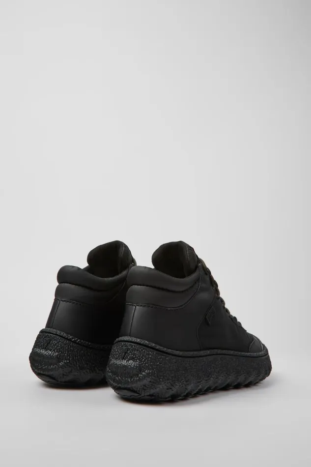Men Ground MICHELIN Black Textile And Leather Shoes Camper Ankle Boots Men Ground MICHELIN Black Textile And Leather Shoes Camper Ankle Boots