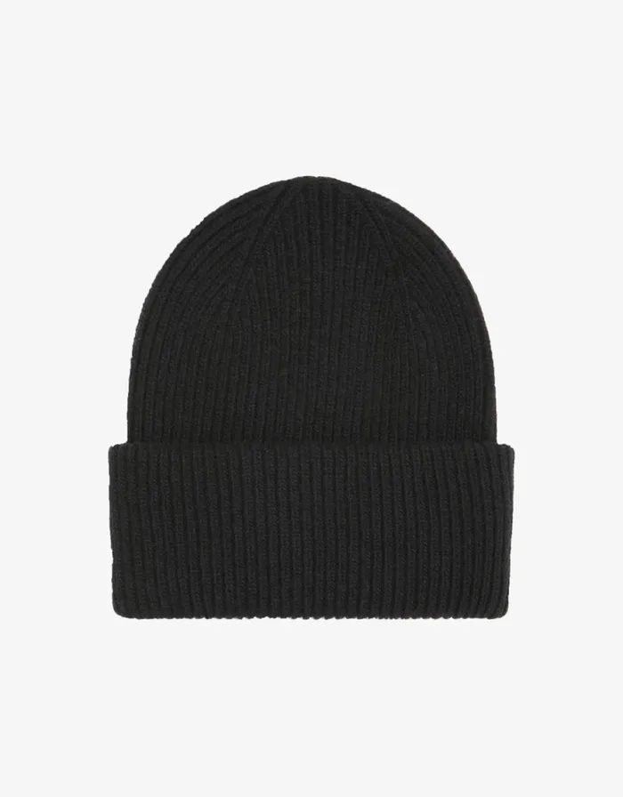 Men Hats Colorful Standard Merino Wool Hat Deep Black