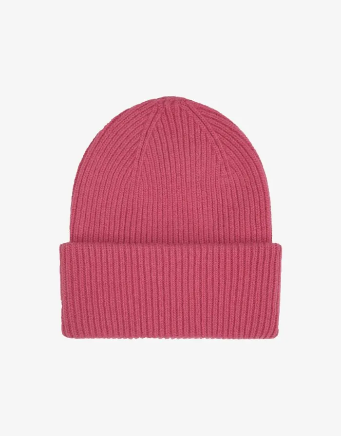 Men Hats Colorful Standard Merino Wool Hat Raspberry Pink