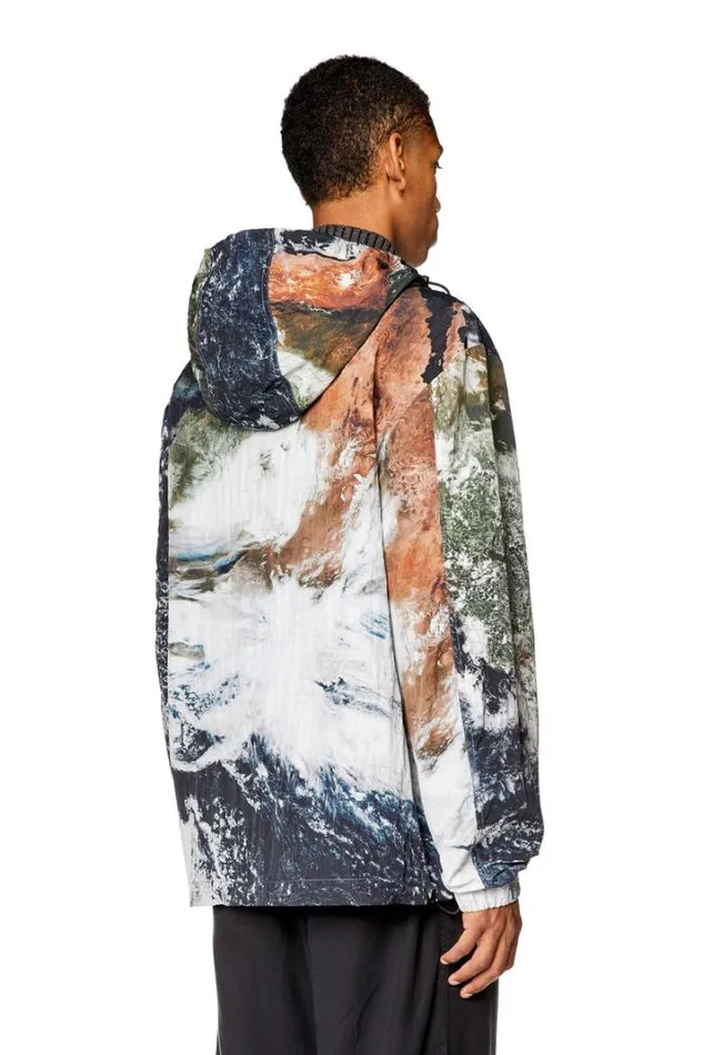 Men JWarrettPrint Blackwhite Diesel Outerwear And Jackets Men JWarrettPrint Blackwhite Diesel Outerwear And Jackets