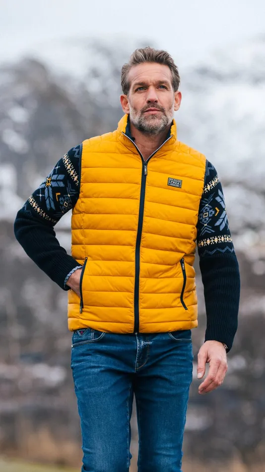 Men Jackets NZA New Zealand Auckland Ochre Yellow Quilted Body Warmer 8211 Warm Ocre Men Jackets NZA New Zealand Auckland Ochre Yellow Quilted Body Warmer 8211 Warm Ocre