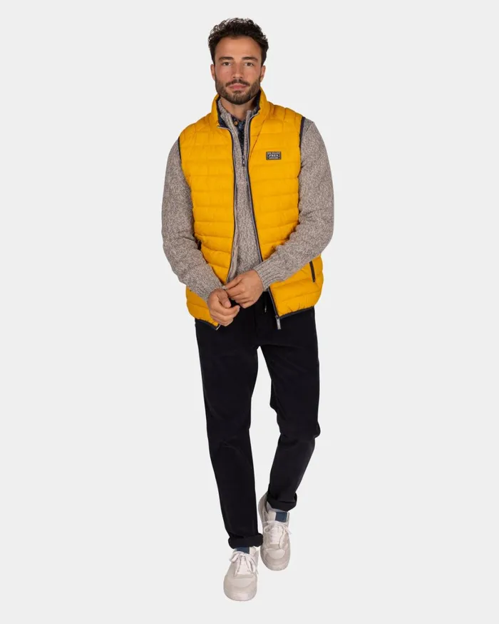 Men Jackets NZA New Zealand Auckland Ochre Yellow Quilted Body Warmer 8211 Warm Ocre Men Jackets NZA New Zealand Auckland Ochre Yellow Quilted Body Warmer 8211 Warm Ocre