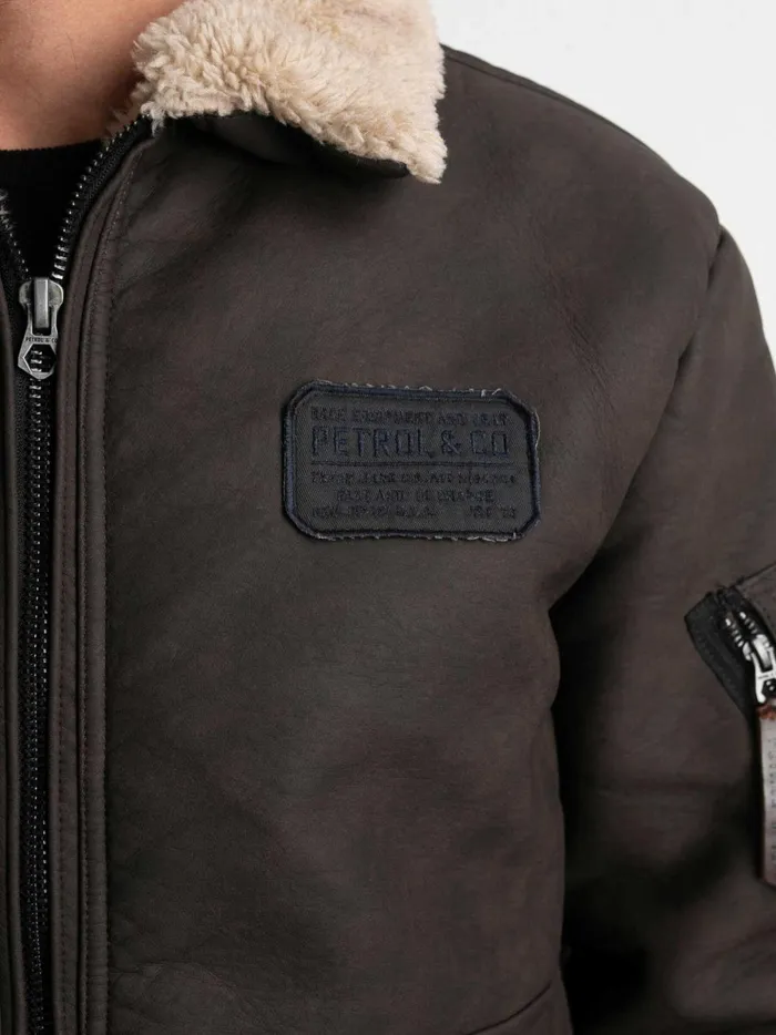 Men Jackets Petrol Industries Bomber Jacket Desert Palm