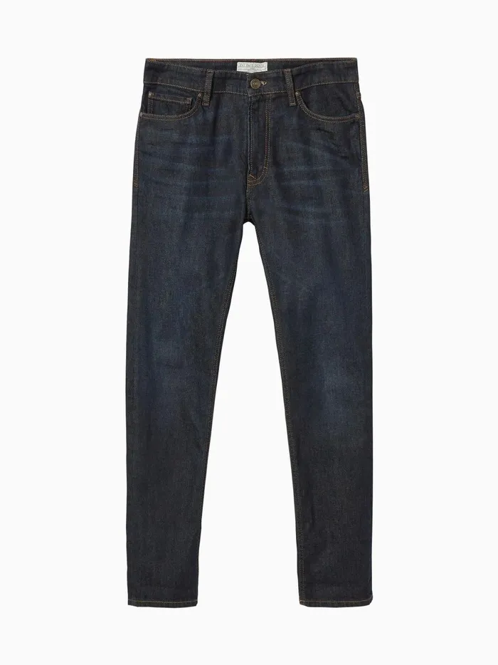 Men Jeans Fat Face Dark Blue Vintage Wash Denim Slim Jeans