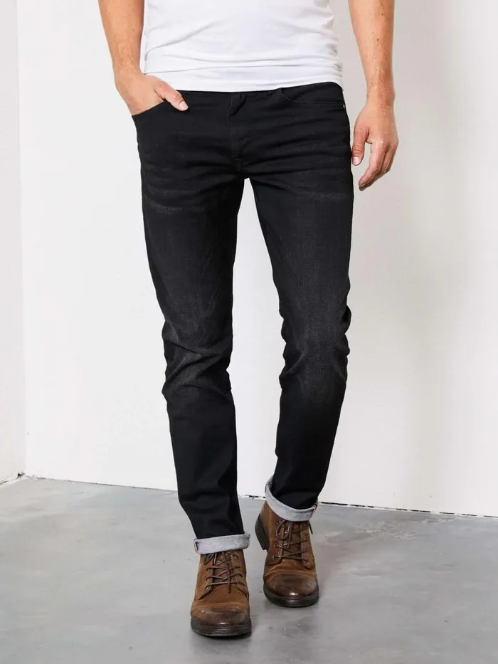 Men Jeans Petrol Industries Seaham Coated Jeans Black
