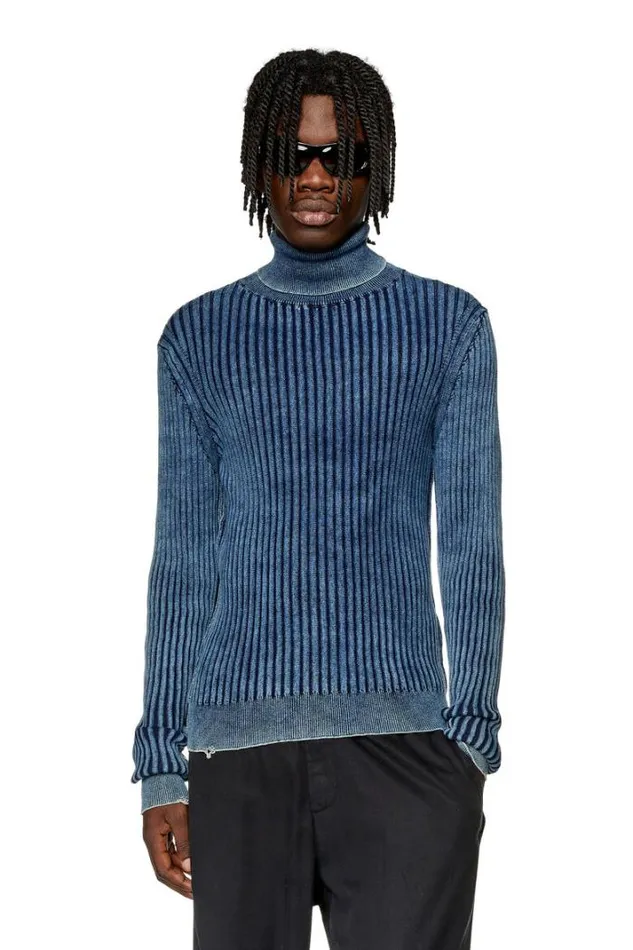 Men KElasa Blue Diesel Knitwear Men KElasa Blue Diesel Knitwear