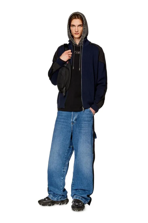 Men KLeuca Night Blue Diesel Knitwear