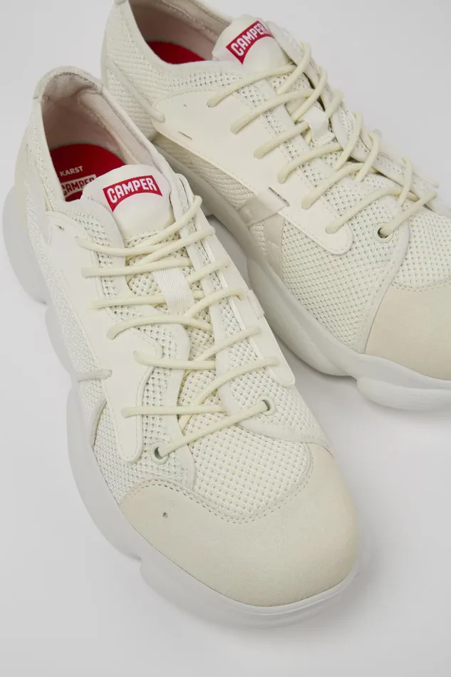 Men Karst Sorona White Textile Sneaker Camper Sneakers Men Karst Sorona White Textile Sneaker Camper Sneakers