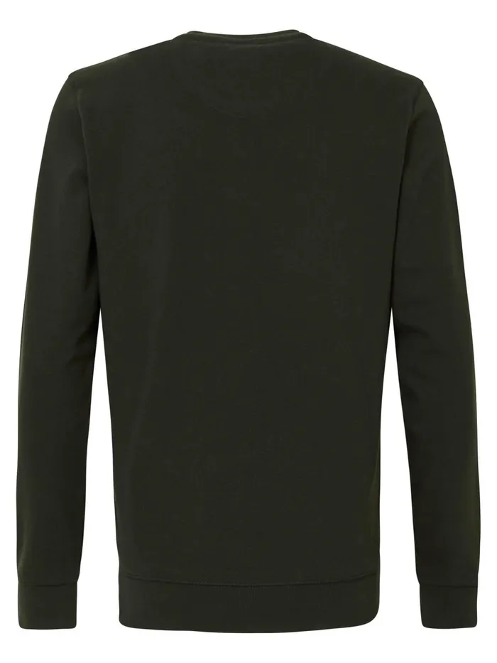 Men Knits and Sweats Petrol Industries Essential Crewneck Sweat Forest