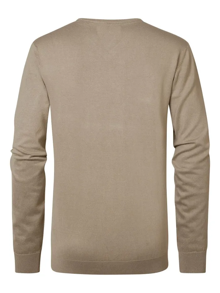 Men Knits and Sweats Petrol Industries Knitwear V Neck Wild Dessert