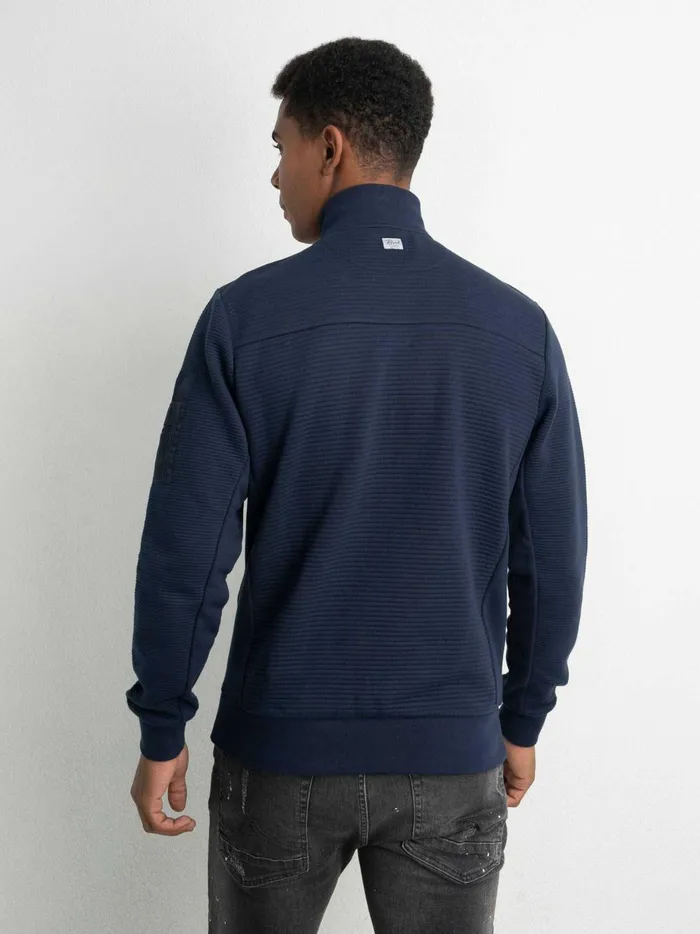 Men Knits and Sweats Petrol Industries Sporty Cardigan Midnight Navy