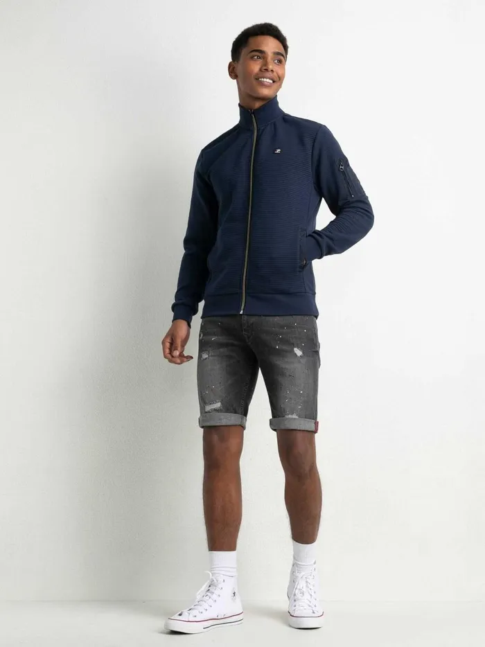 Men Knits and Sweats Petrol Industries Sporty Cardigan Midnight Navy