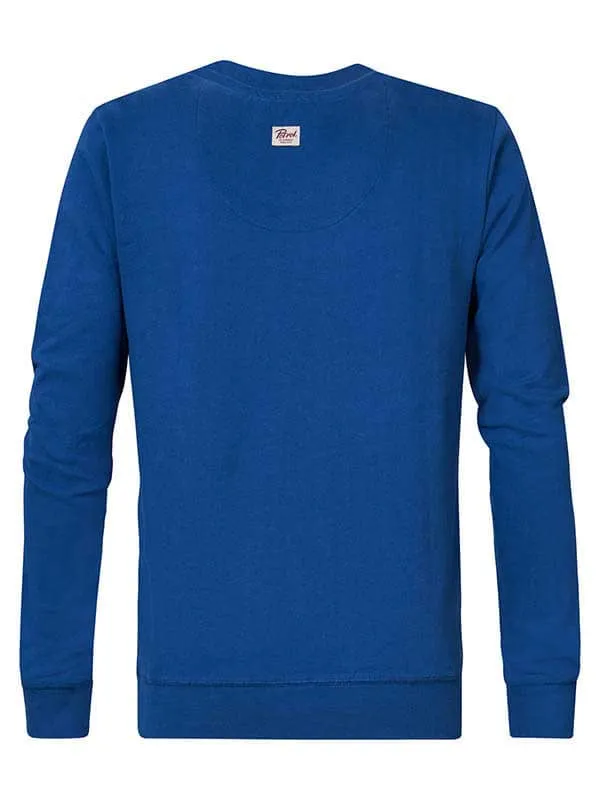 Men Knits and Sweats Petrol Industries Utah Crewneck Imperial Blue