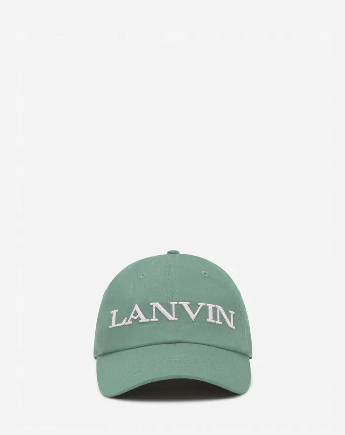 Men Lanvin Hats Lanvin Cotton Cap Vert De Gris