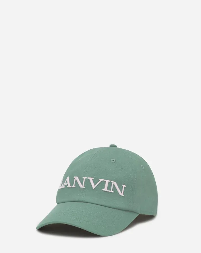 Men Lanvin Hats Lanvin Cotton Cap Vert De Gris Men Lanvin Hats Lanvin Cotton Cap Vert De Gris