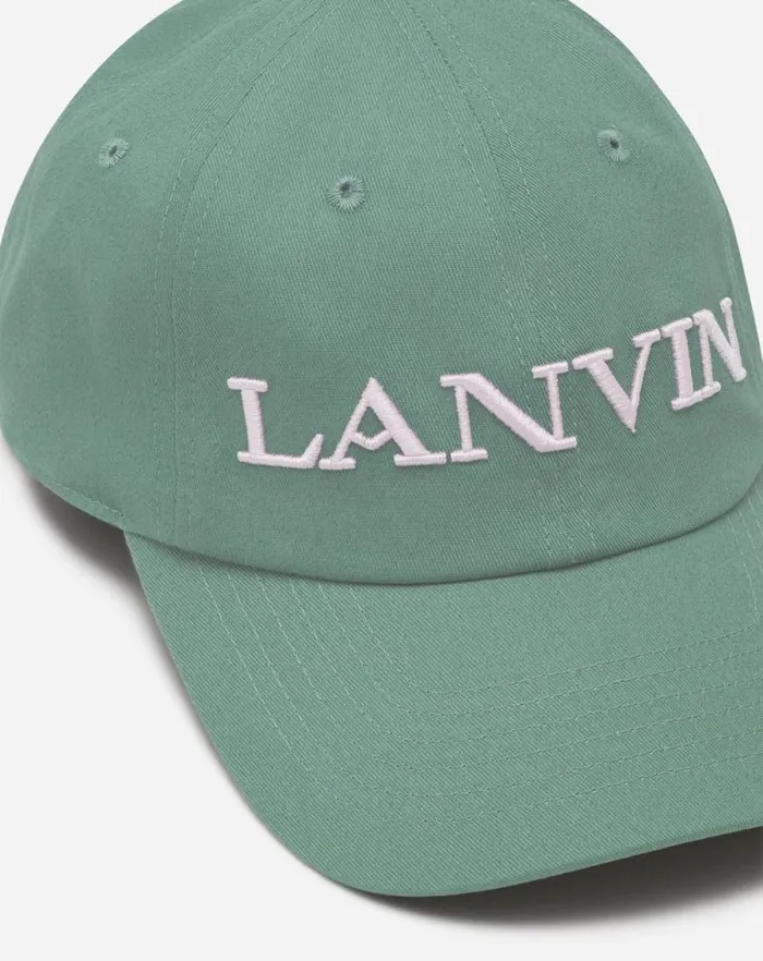 Men Lanvin Hats Lanvin Cotton Cap Vert De Gris Men Lanvin Hats Lanvin Cotton Cap Vert De Gris