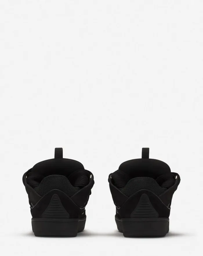 Men Lanvin Sneakers Curb Leather Sneakers Blackblack Men Lanvin Sneakers Curb Leather Sneakers Blackblack
