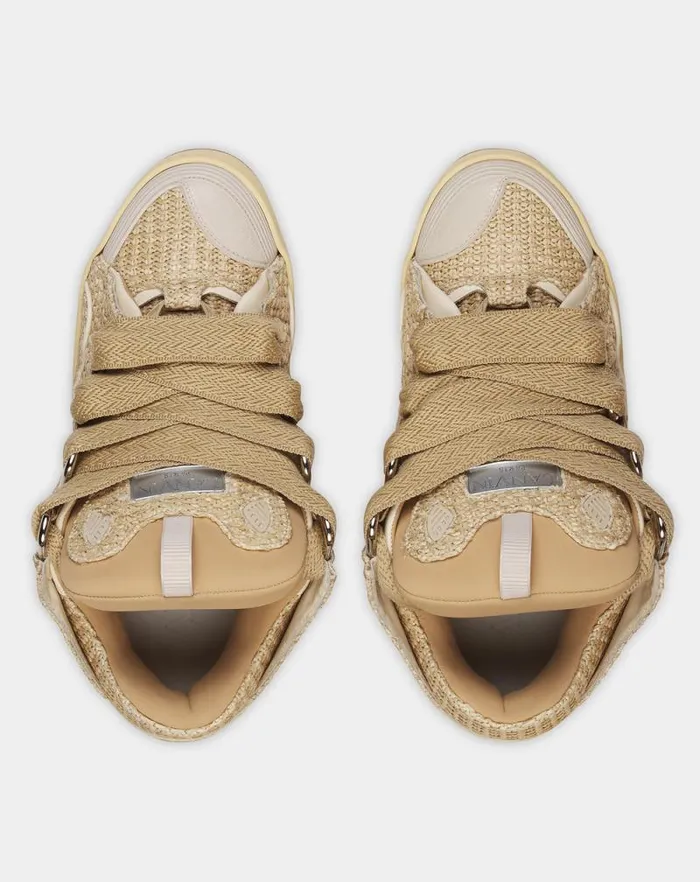 Men Lanvin Sneakers Curb Raffia Sneakers Natural Men Lanvin Sneakers Curb Raffia Sneakers Natural