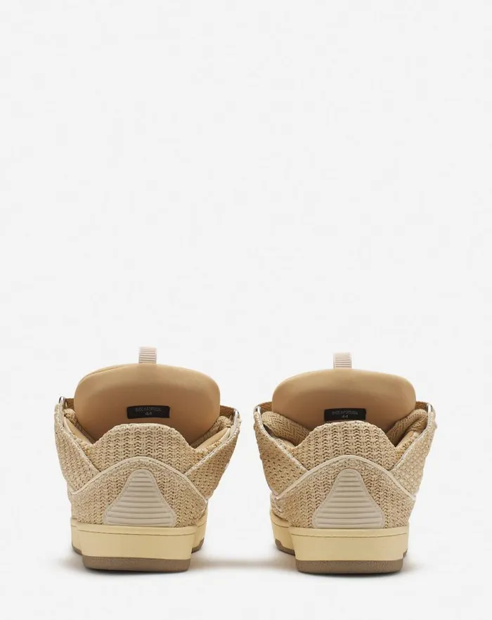 Men Lanvin Sneakers Curb Raffia Sneakers Natural Men Lanvin Sneakers Curb Raffia Sneakers Natural