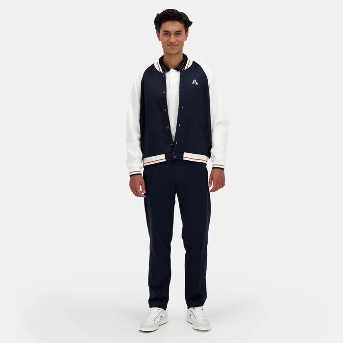 Men Le Coq Sportif Jackets Hritage Bomber Homme Sky Captainmarshmallow