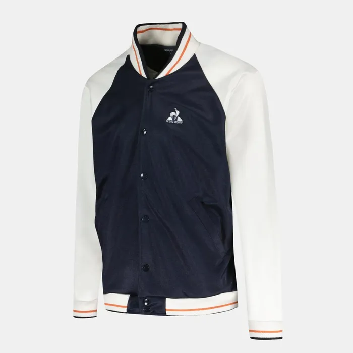 Men Le Coq Sportif Jackets Hritage Bomber Homme Sky Captainmarshmallow