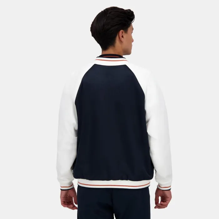 Men Le Coq Sportif Jackets Hritage Bomber Homme Sky Captainmarshmallow