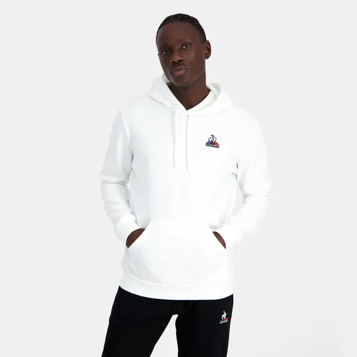 Men Le Coq Sportif Sweatshirts Essentiels Hoodie New Optical White