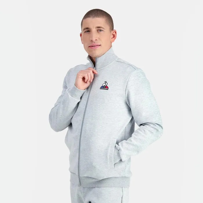 Men Le Coq Sportif Sweatshirts Essentiels ZipUp Sweatshirtshirt Gris Chin Clair Men Le Coq Sportif Sweatshirts Essentiels ZipUp Sweatshirtshirt Gris Chin Clair
