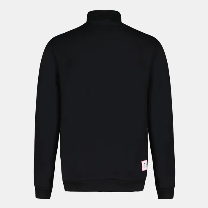 Men Le Coq Sportif Sweatshirts Paris 2024 ZipUp Sweatshirtshirt Black